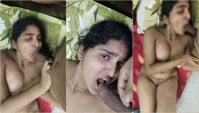 Shy Wife Giving Blowjob